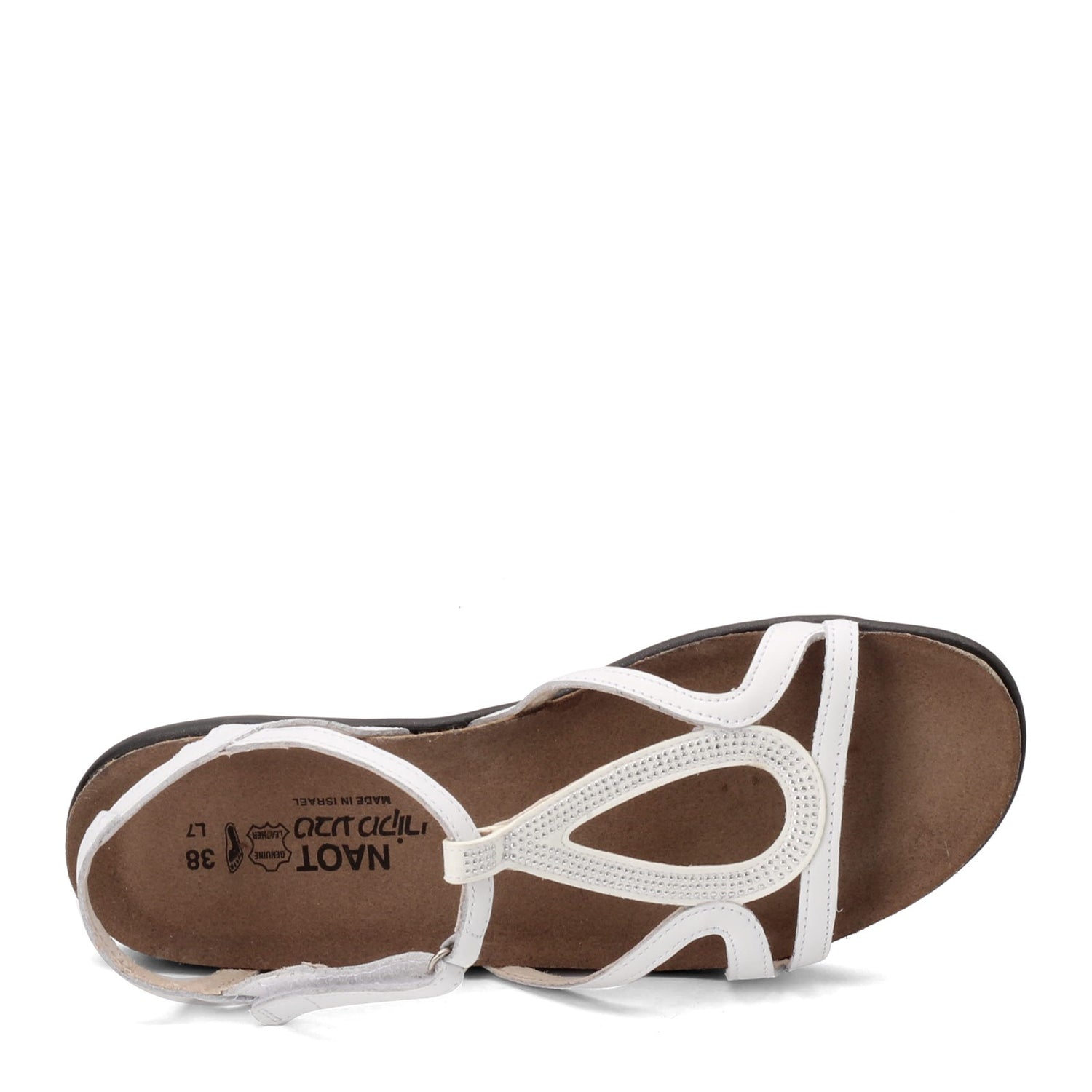Peltz Shoes  Women's Naot Tamara Sandal WHITE 7417-WB4