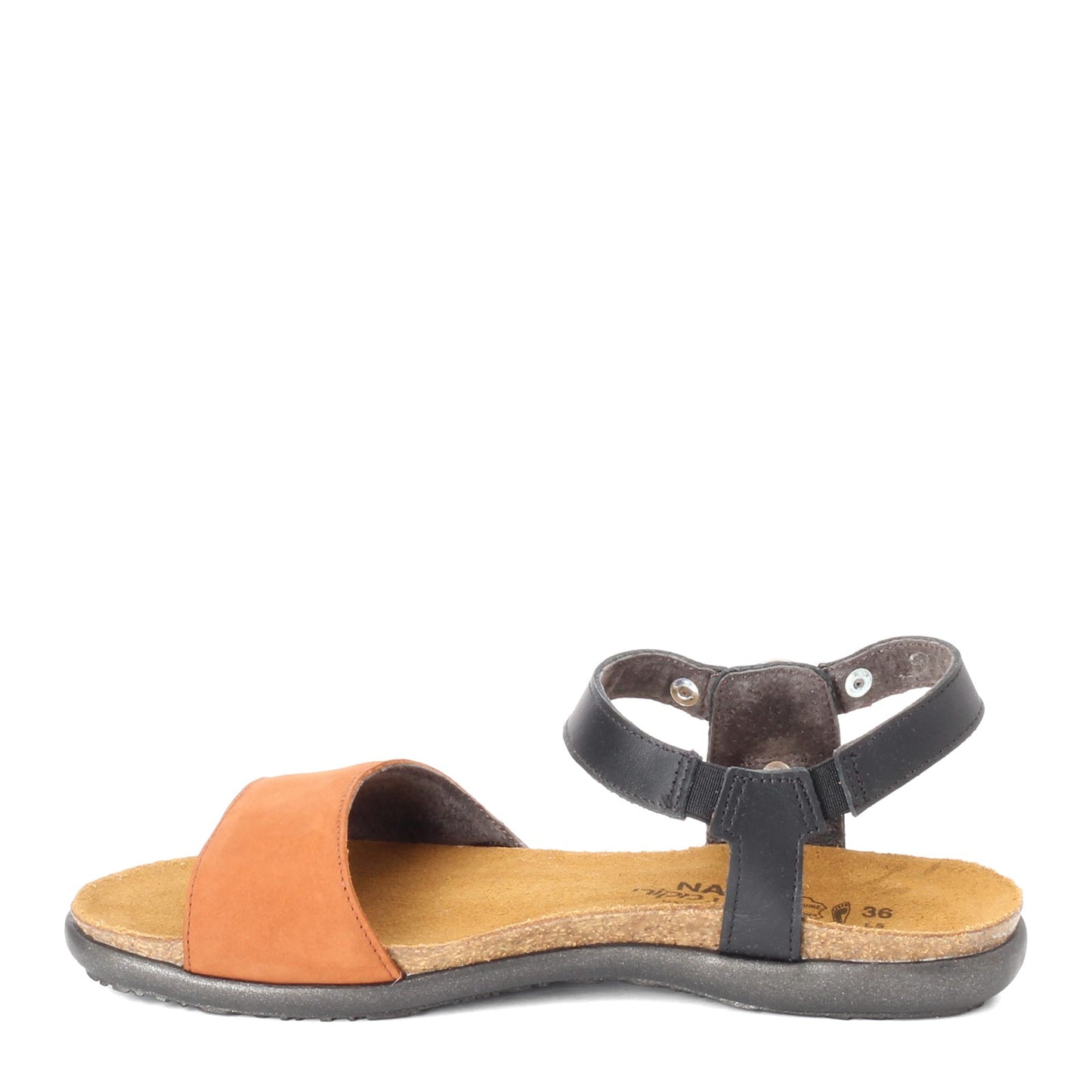Peltz Shoes  Women's Naot Sabrina Sandal BLACK TAN 7437-S6A