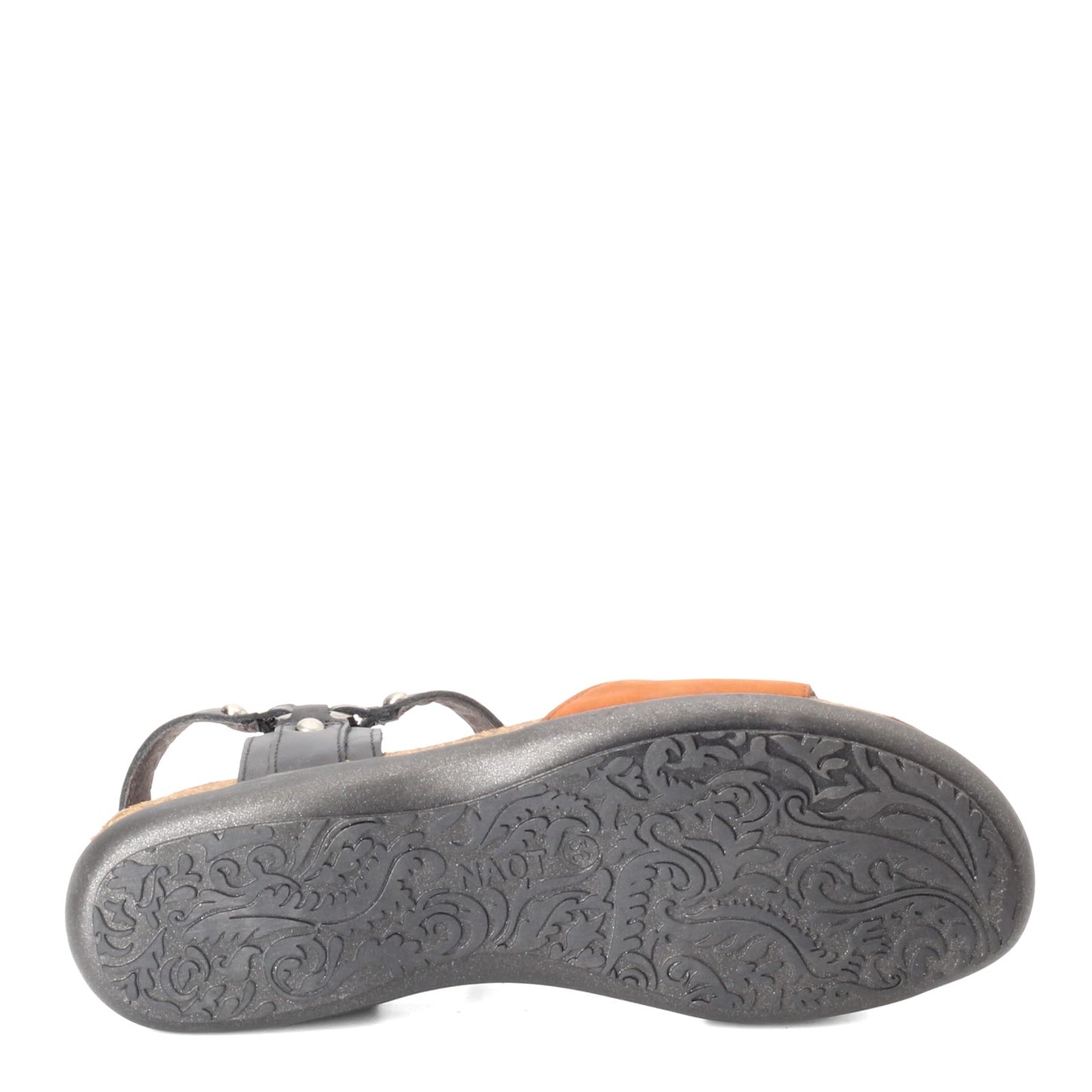 Peltz Shoes  Women's Naot Sabrina Sandal BLACK TAN 7437-S6A