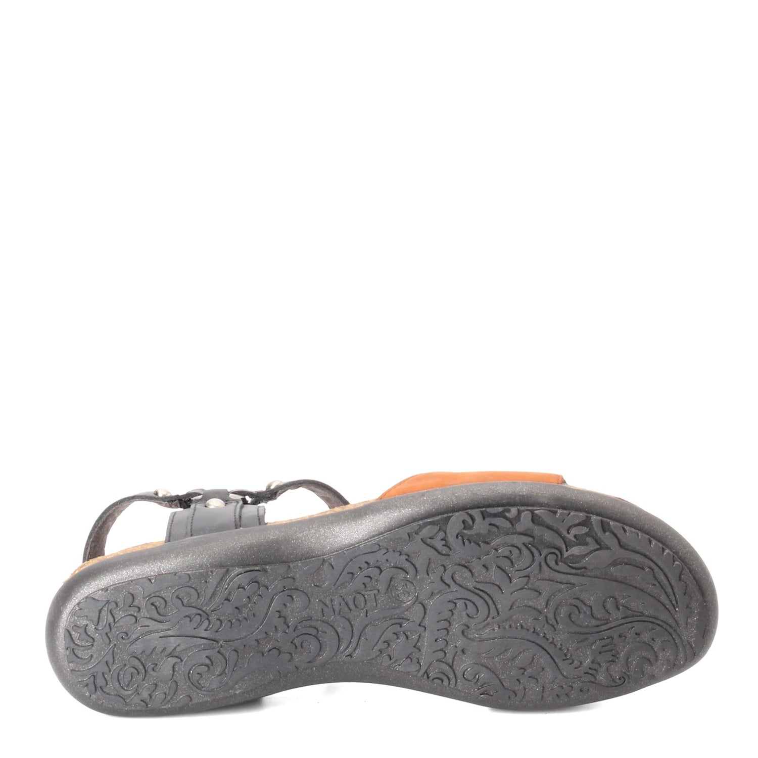 Peltz Shoes  Women's Naot Sabrina Sandal BLACK TAN 7437-S6A