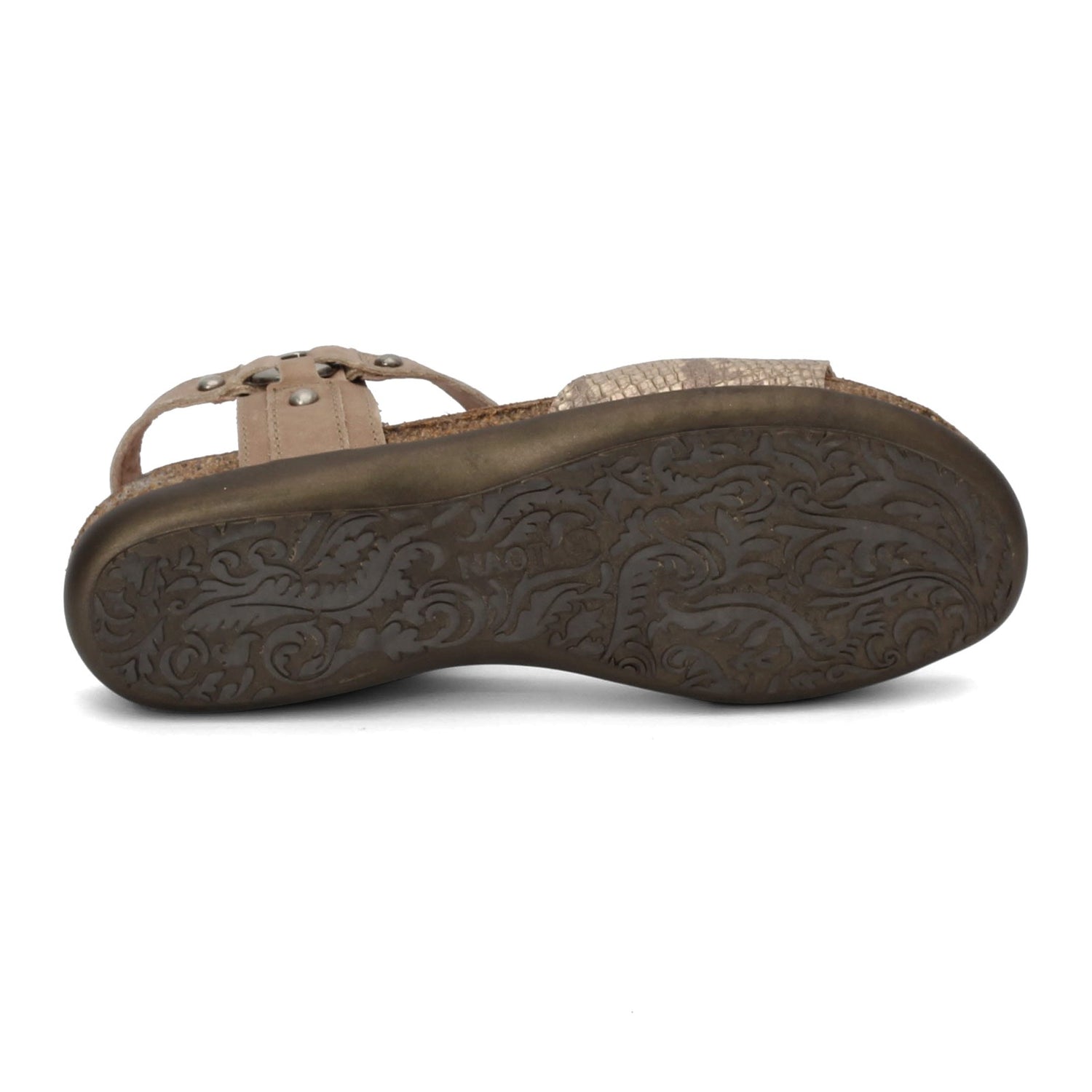 Peltz Shoes  Women's Naot Sabrina Sandal NATURAL SNAKE 7437-YE9