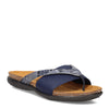 Peltz Shoes  Women's Naot Penelope Sandal Navy PYTHON 7442-PFQ