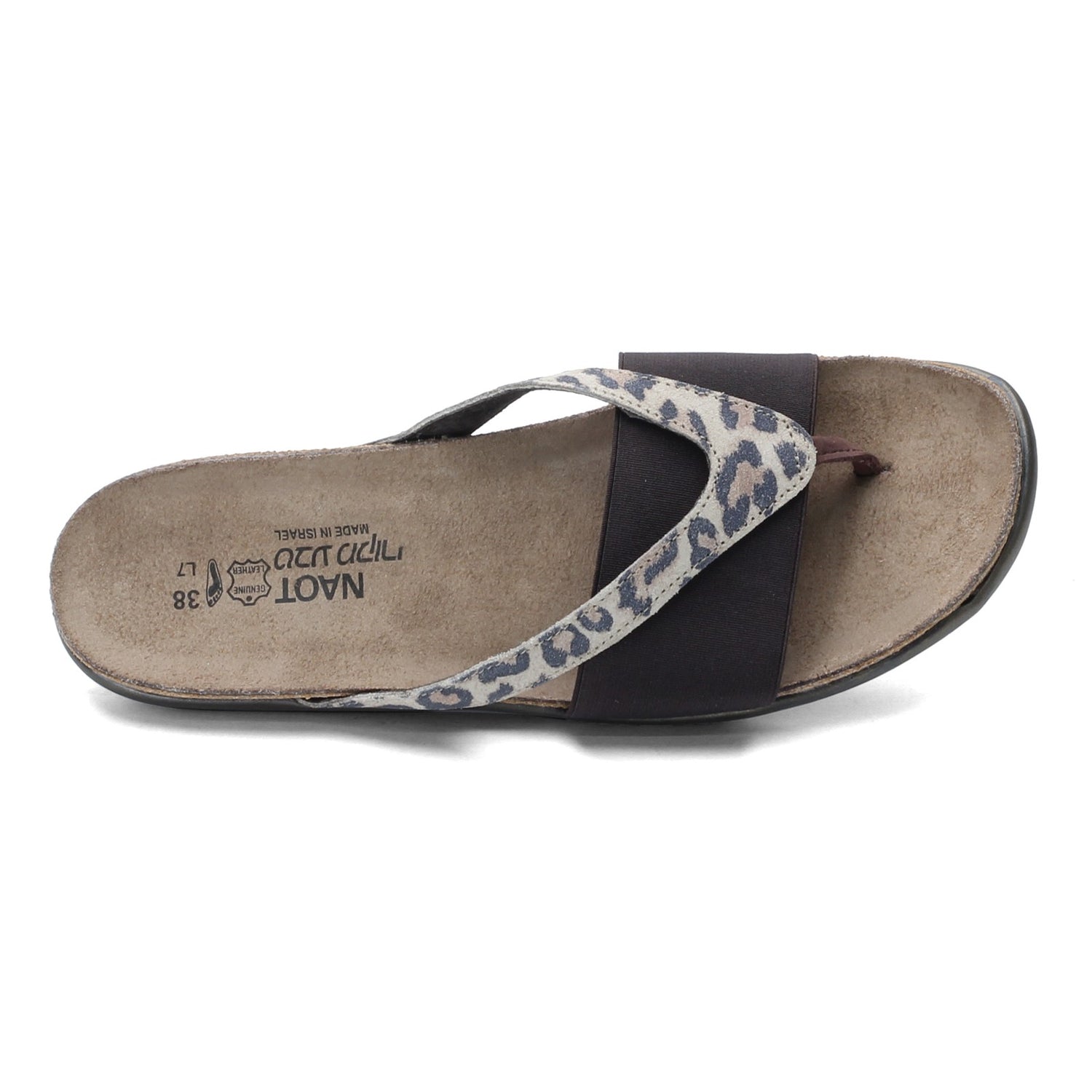 Peltz Shoes  Women's Naot Penelope Sandal Brown CHEETAH 7442-SJA
