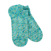 Peltz Shoes  Women's World's Softest Ragg Low Socks TURQUOISE 74579