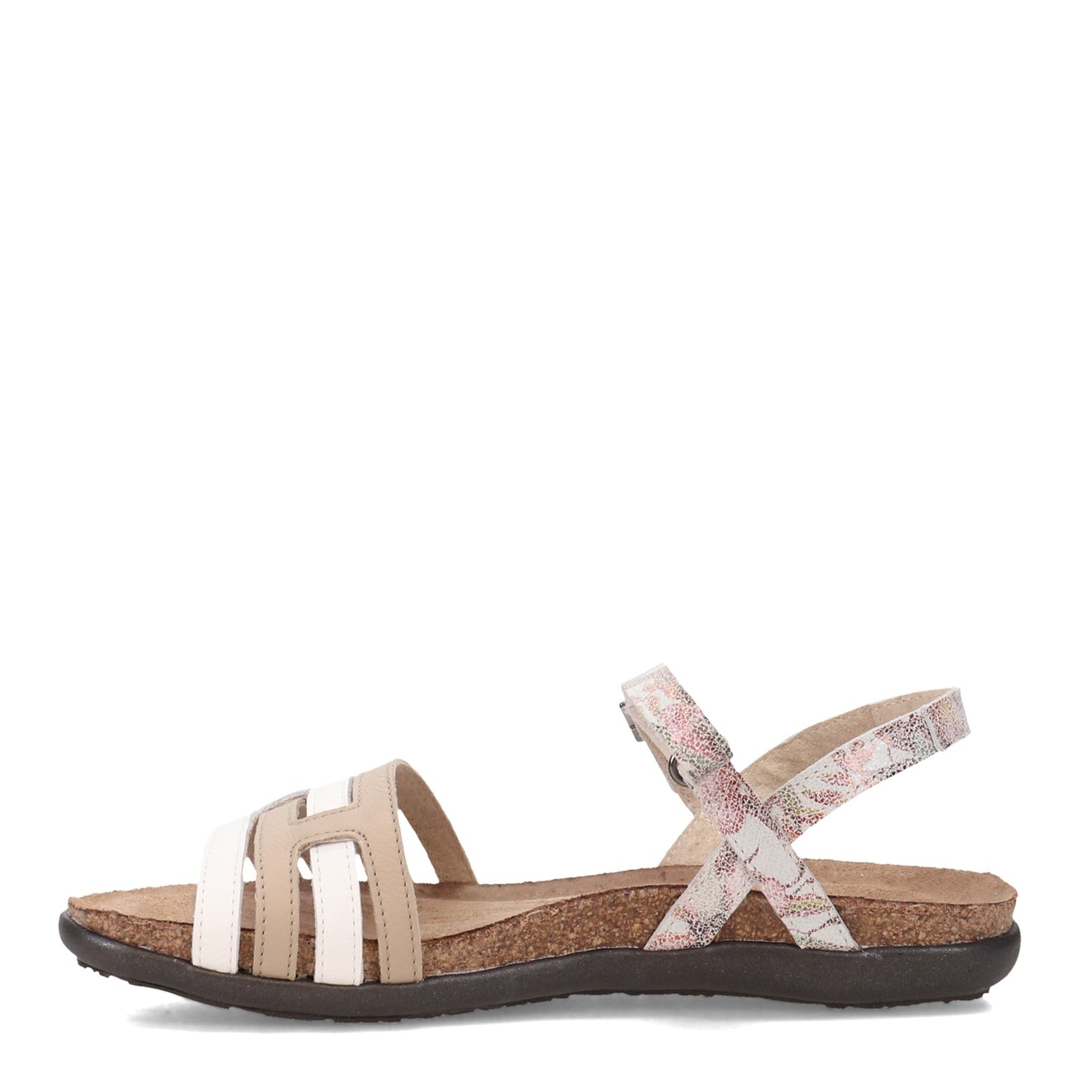 Peltz Shoes  Women's Naot Lucy Sandal WHITE / BEIGE 7458-WEO