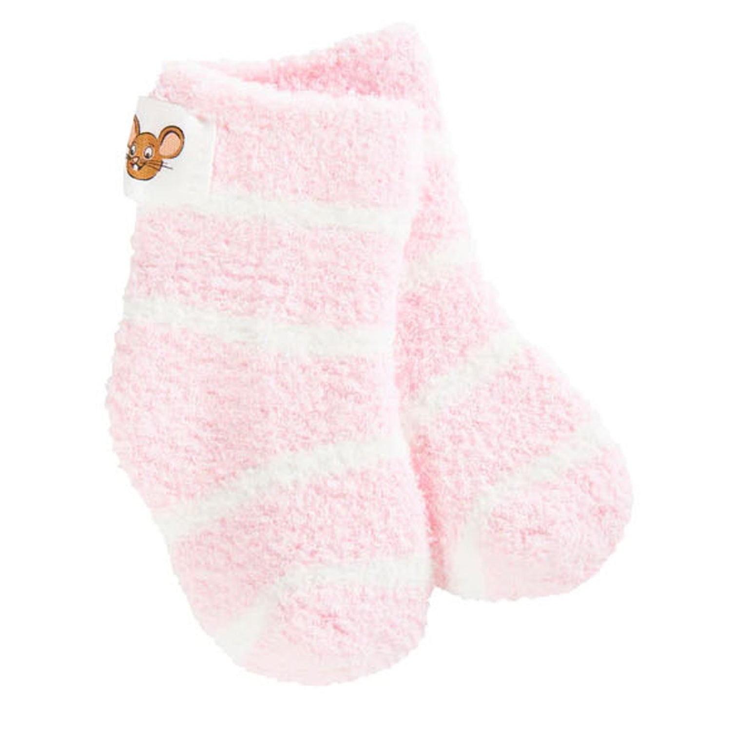 Peltz Shoes  Kid's World's Softest Cozy Crew Socks - Infant PINK 74762