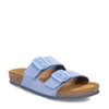 Peltz Shoes  Women's Naot Santa Barbara Slide Sandal Blue 7500-DAN