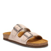 Peltz Shoes  Women's Naot Santa Barbara Slide Sandal SAND Suede 7500-H66