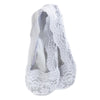 Peltz Shoes  Women's World's Softest Lacey Footsie Socks Light Grey 75019