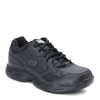 Peltz Shoes  Men's Skechers Work Relaxed Fit: Felton - Altair Sneaker - Wide Width BLACK 77032EW-BLK