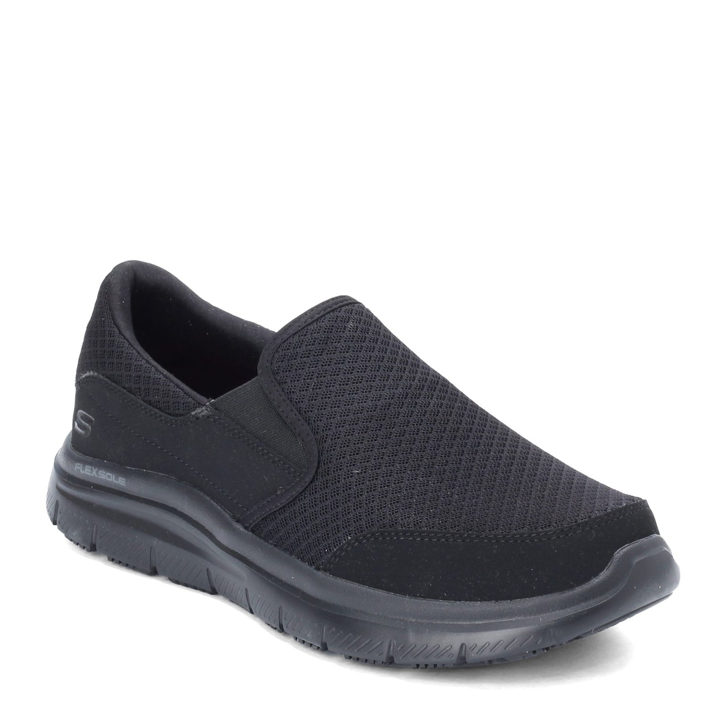 Peltz Shoes  Men's Skechers Flex Advantage McAllen SR Work Shoe - Wide Width Black 77048EW-BLK