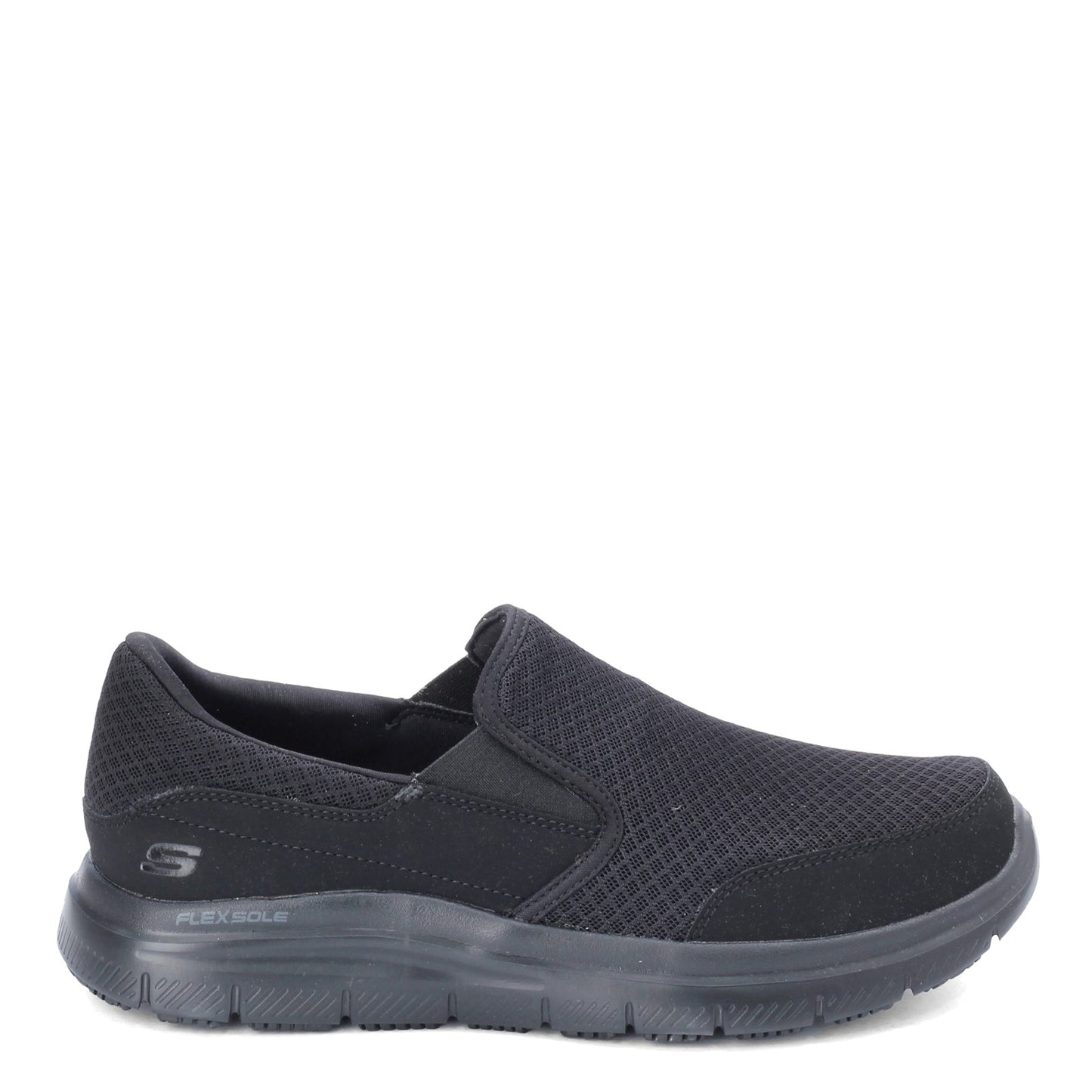 Peltz Shoes  Men's Skechers Flex Advantage McAllen SR Work Shoe - Wide Width Black 77048EW-BLK
