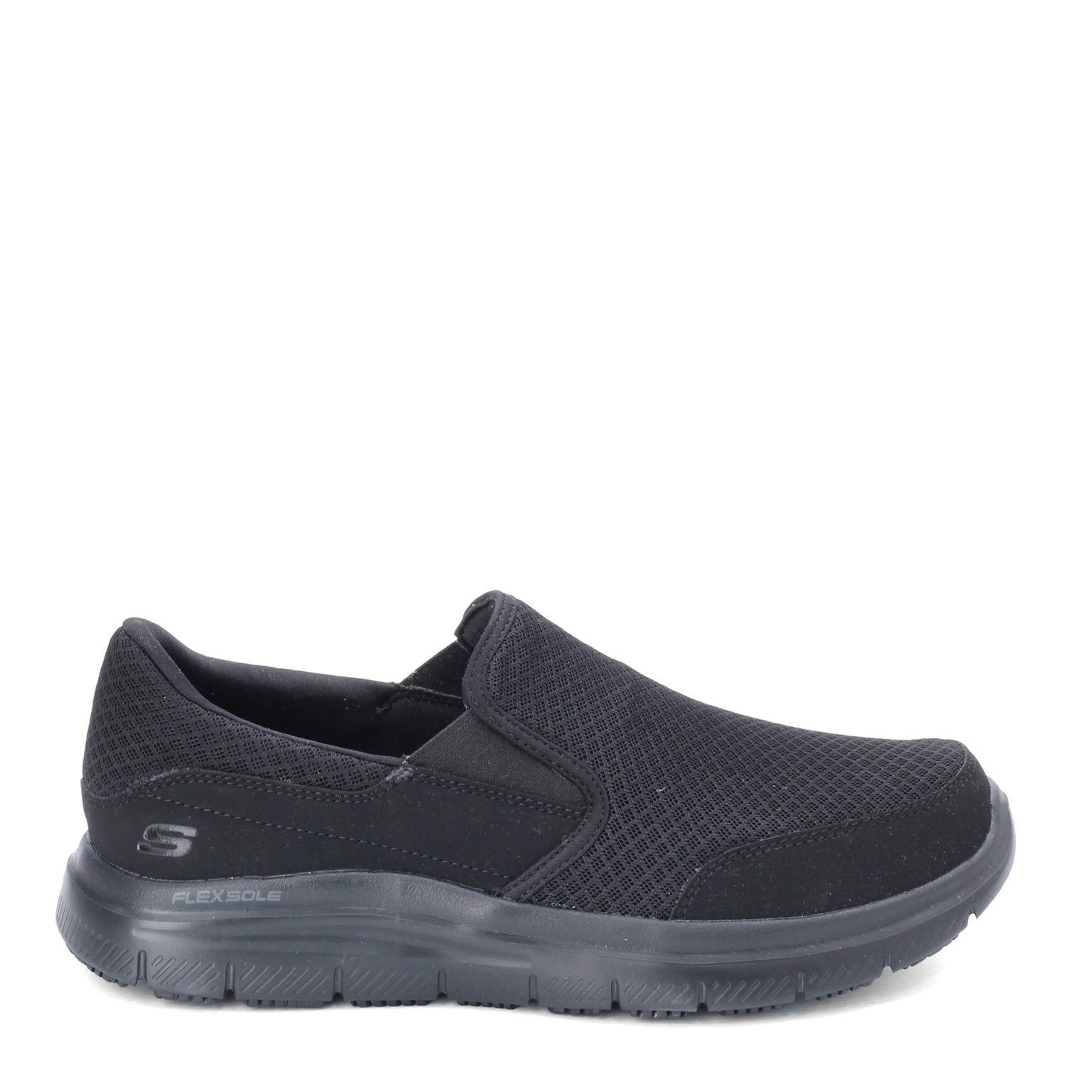 Peltz Shoes  Men's Skechers Flex Advantage McAllen SR Work Shoe - Wide Width Black 77048EW-BLK