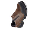Peltz Shoes  Men's Skechers Relaxed Fit: Hartan ST Work Shoe Dark Brown 77066-DKBR