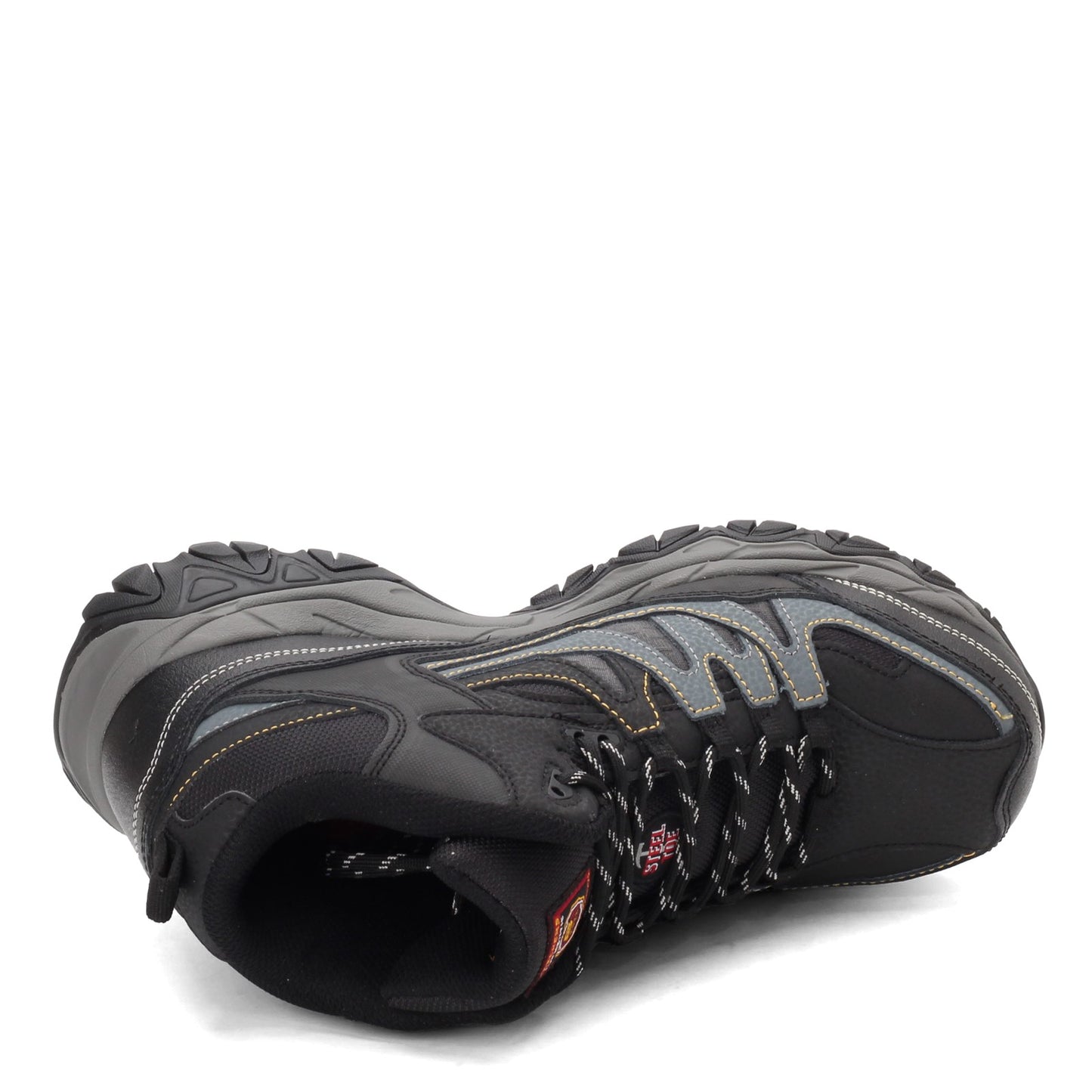 Peltz Shoes  Men's Skechers Work Relaxed Fit: Holdredge - Rebem ST Boot Black/Charcoal 77108-BKCC