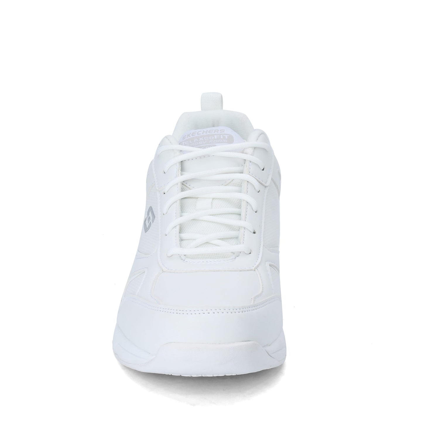 Peltz Shoes  Men's Skechers Dighton SR Sneaker White 77111-WHT