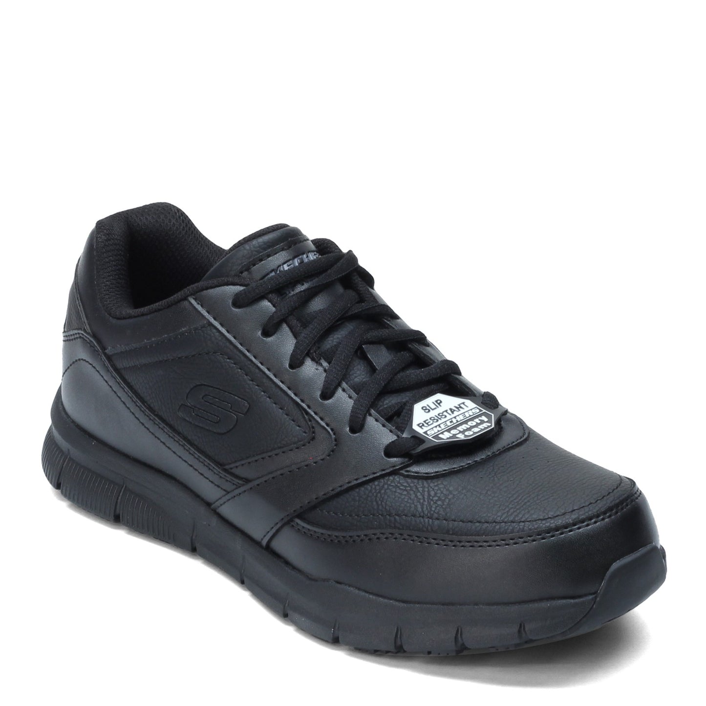 Peltz Shoes  Men's Skechers Nampa SR Work Shoe - Wide Width Black 77156W-BLK