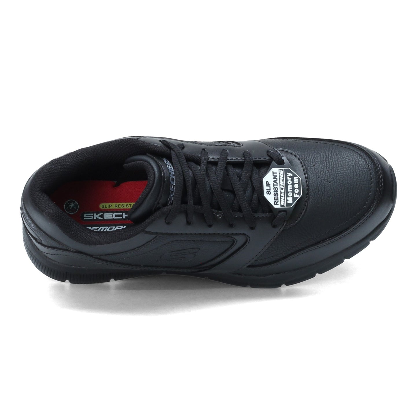 Peltz Shoes  Men's Skechers Nampa SR Work Shoe - Wide Width Black 77156W-BLK