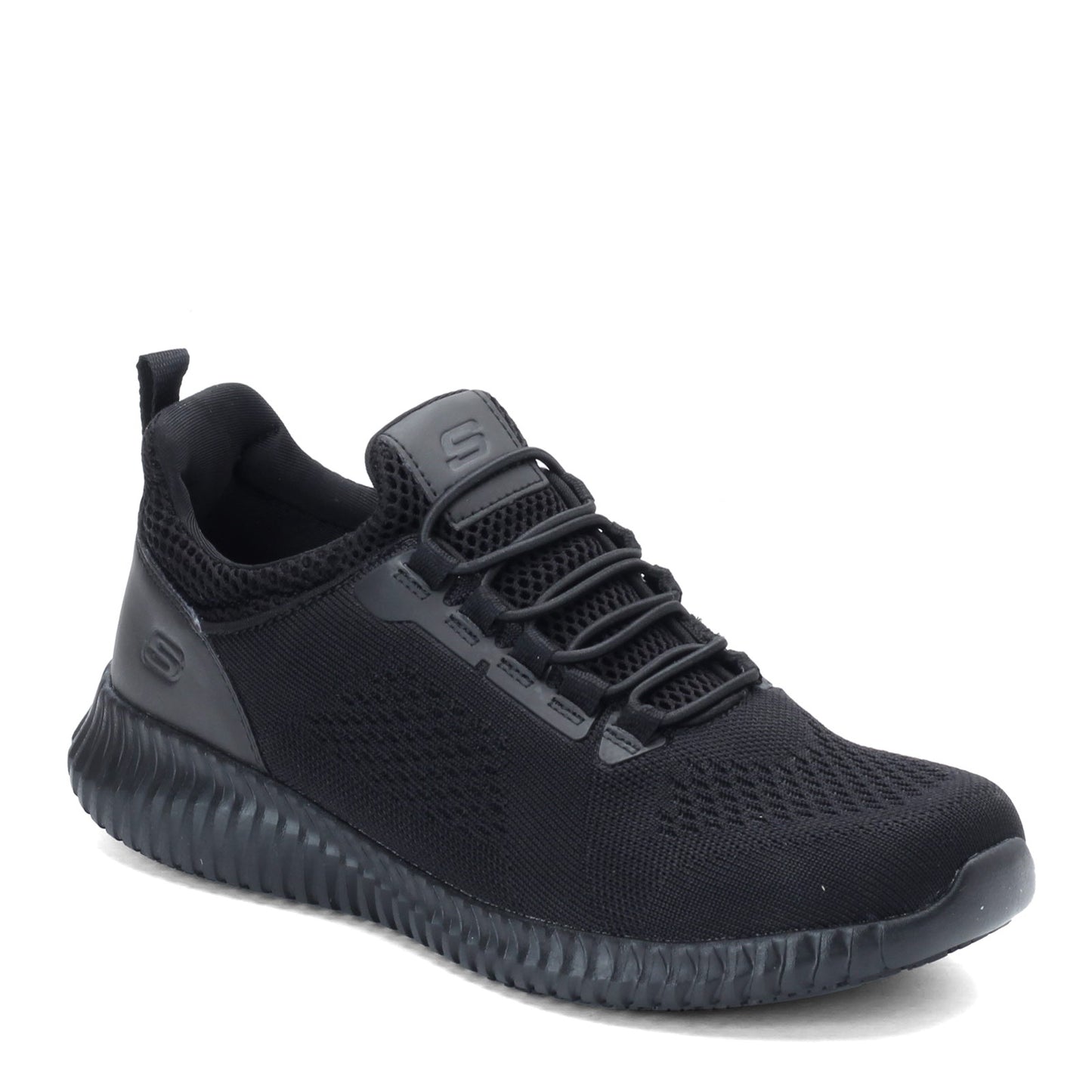 Peltz Shoes  Men's Skechers Cessnock SR Shoe - Wide Width BLACK 77188W-BLK