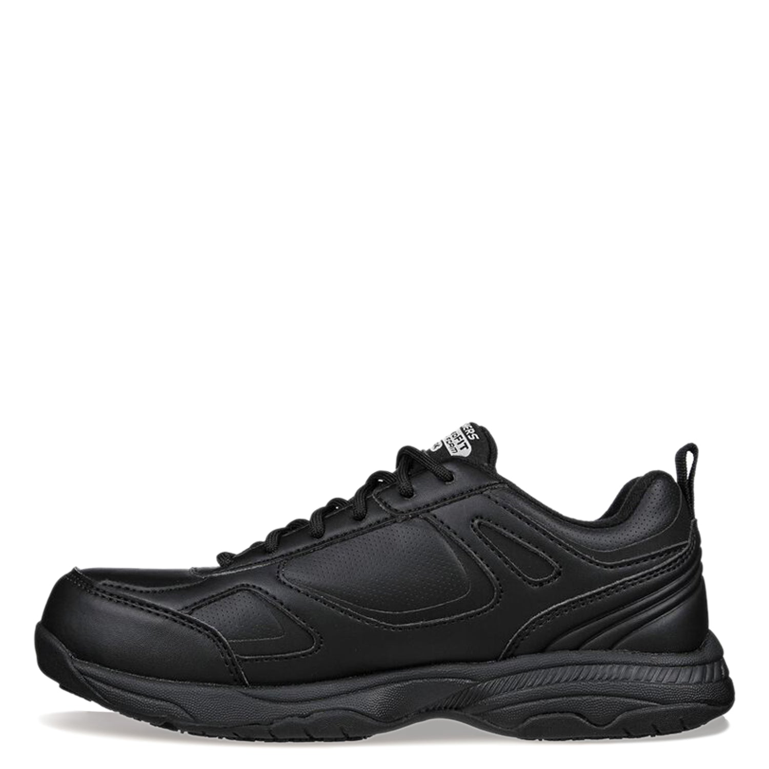 Peltz Shoes  Women's Skechers Relaxed Fit: Dighton - Bricelyn Work Shoe BLACK 77200-BLK