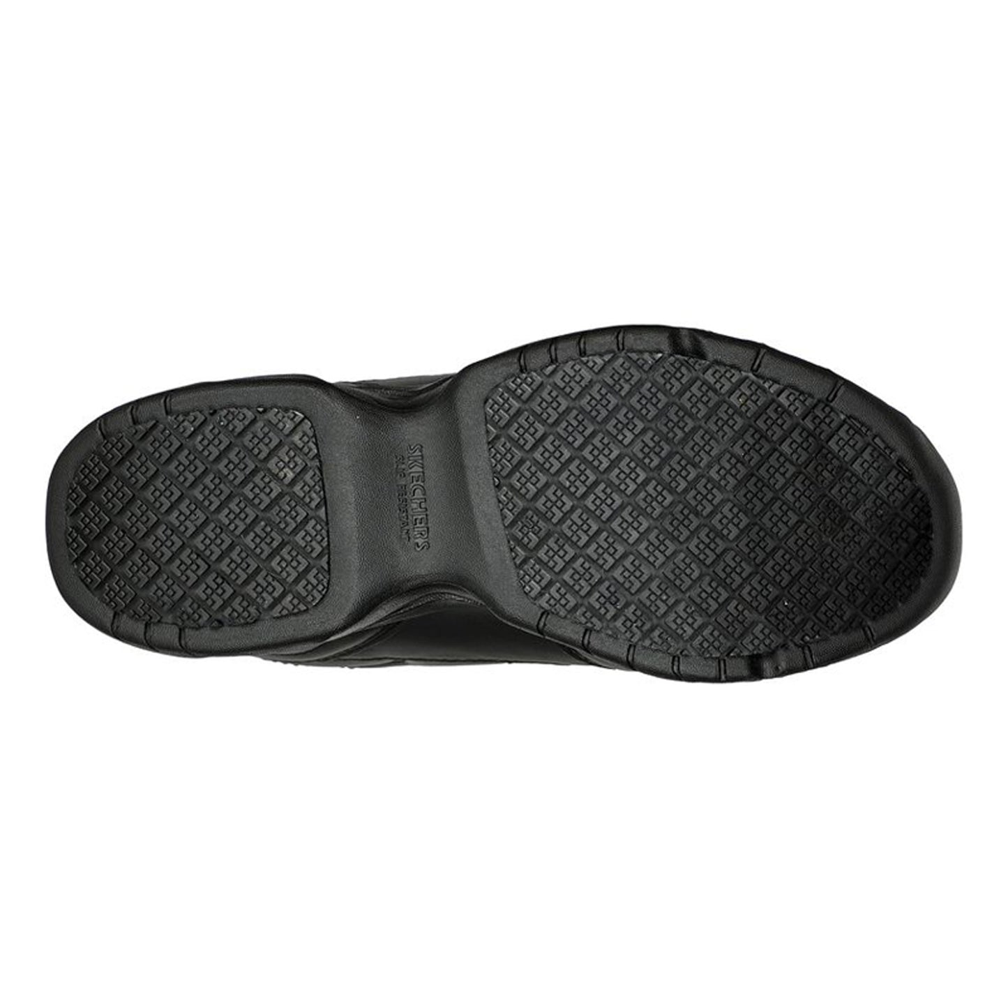Peltz Shoes  Women's Skechers Relaxed Fit: Dighton - Bricelyn Work Shoe BLACK 77200-BLK