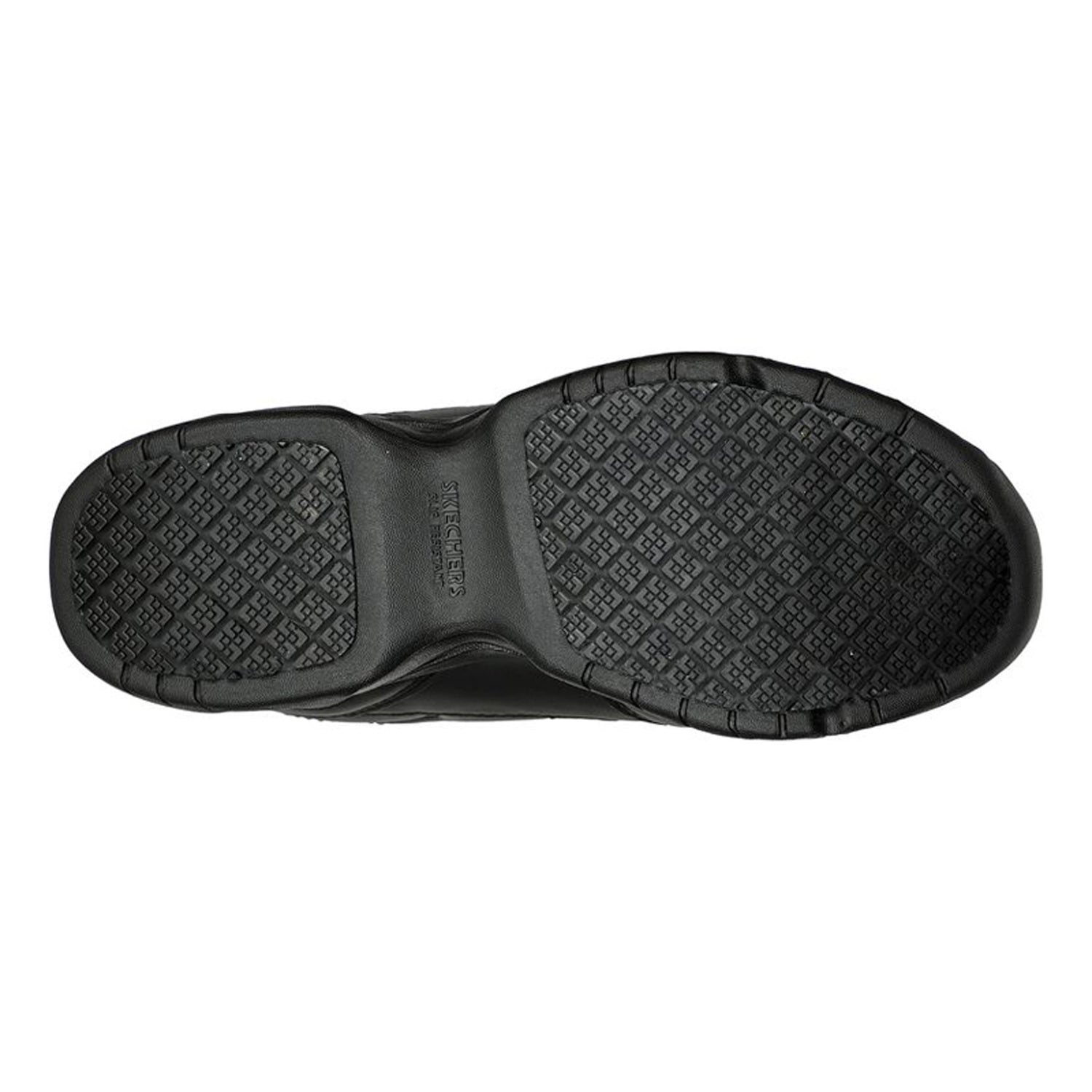 Peltz Shoes  Women's Skechers Relaxed Fit: Dighton - Bricelyn Work Shoe BLACK 77200-BLK