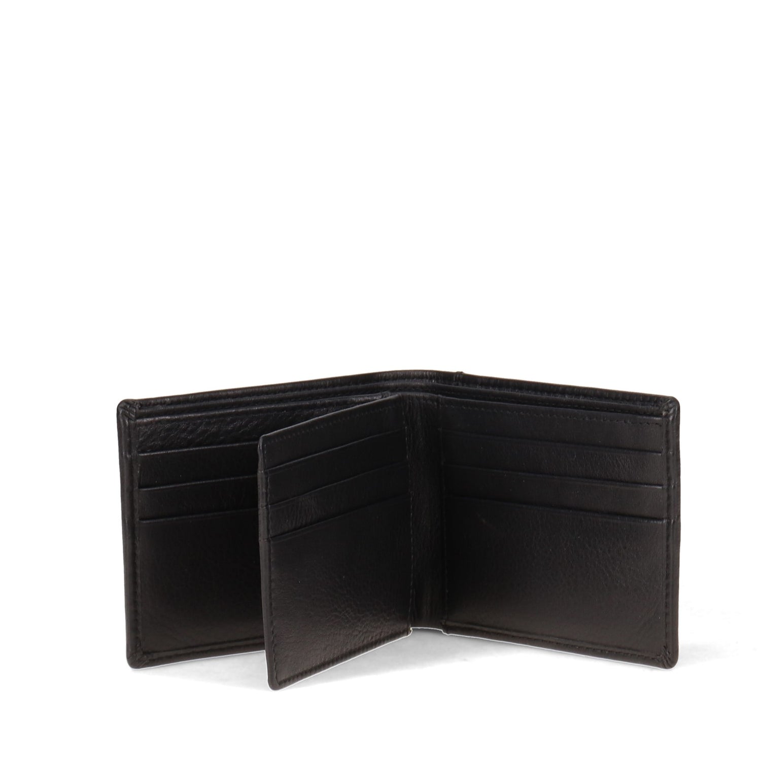 Peltz Shoes  Men's ILI Bi-fold Wallet Black 7745-BLACK