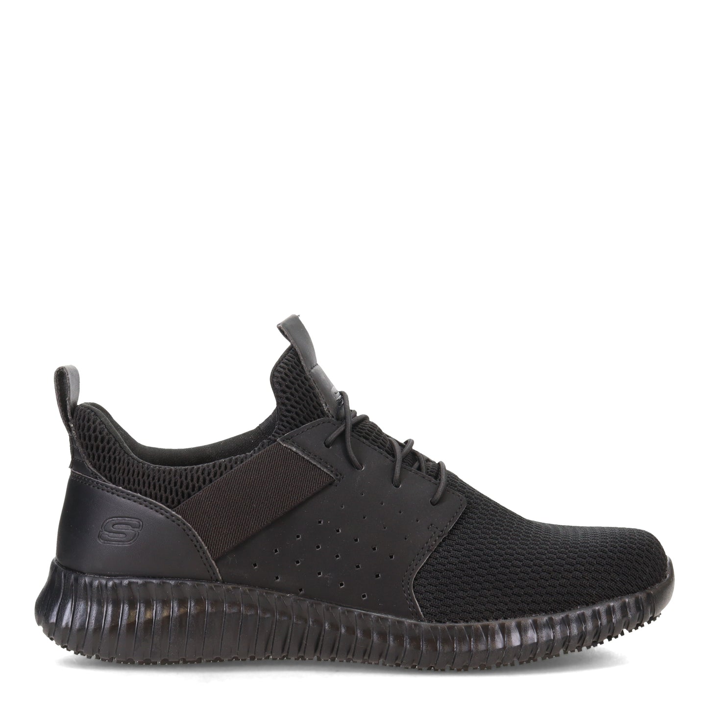 Peltz Shoes  Men's Skechers Work Relaxed Fit: Cessnock - Niehart SR Work Shoe Black 77521-BLK