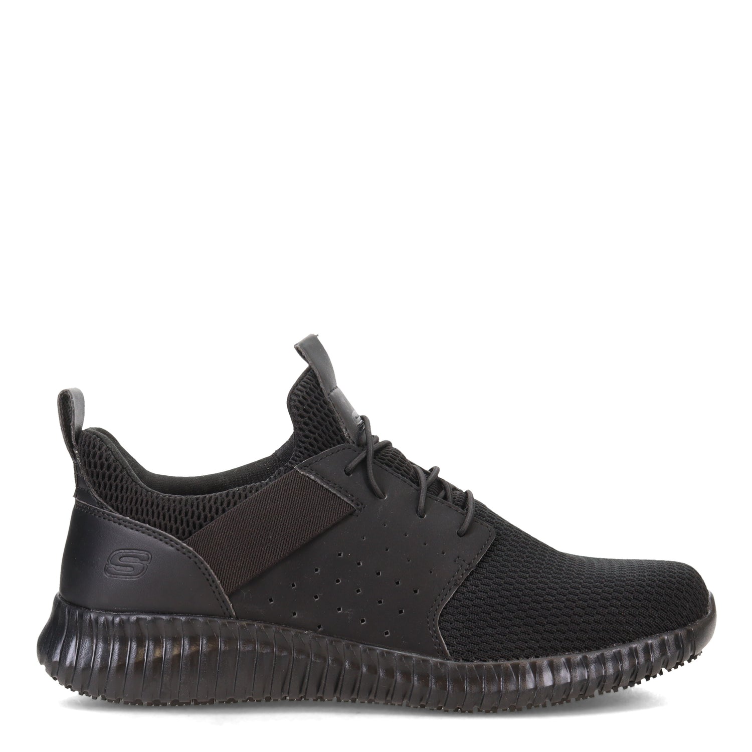 Peltz Shoes  Men's Skechers Work Relaxed Fit: Cessnock - Niehart SR Work Shoe Black 77521-BLK