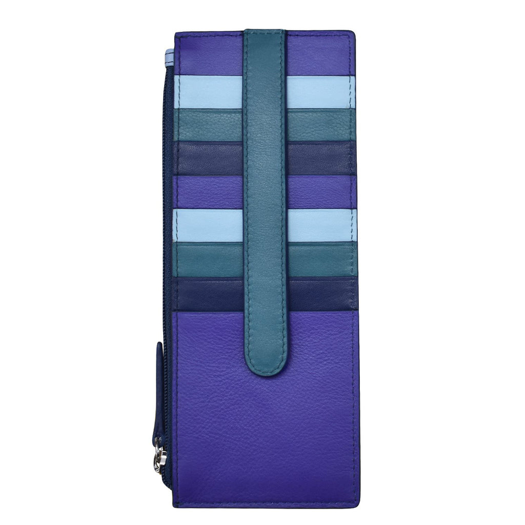 Women's ILI, Leather Credit Card Wallet - RFID Blocking