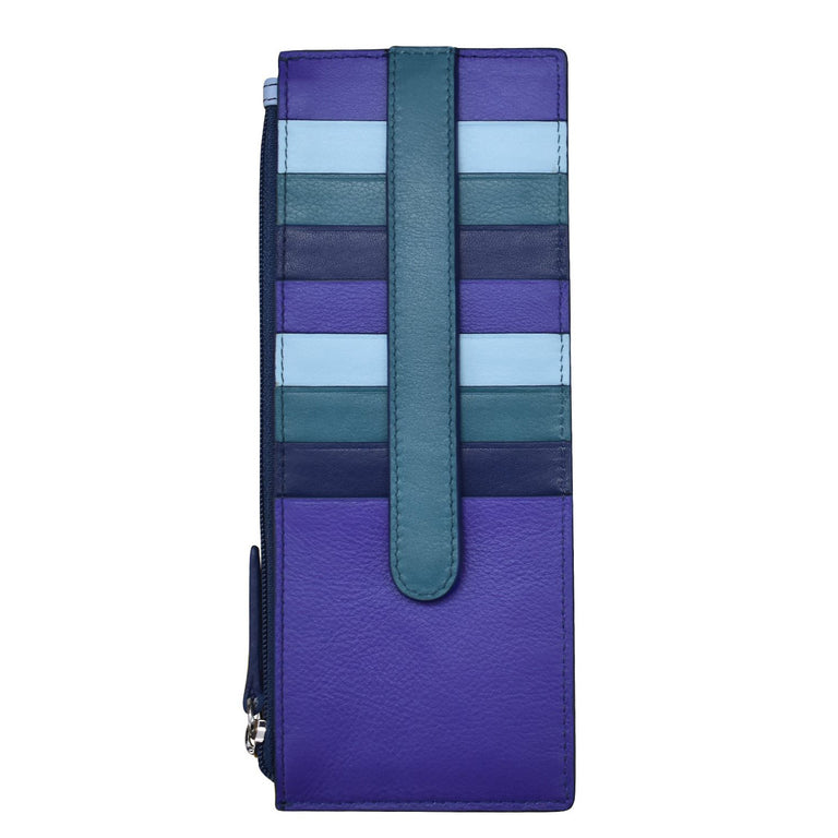 Women's ILI, Leather Credit Card Wallet - RFID Blocking