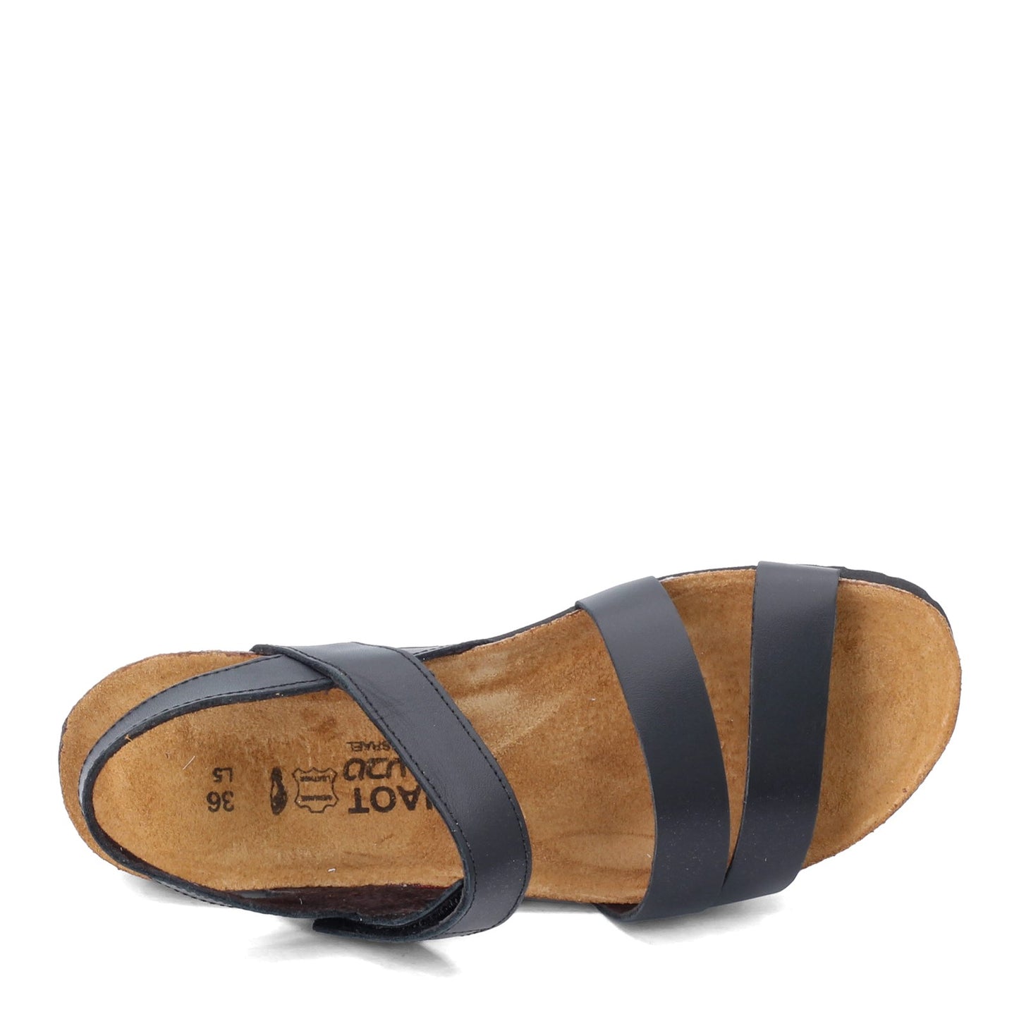 Peltz Shoes  Women's Naot Kayla Sandal BLACK MATTE 7806-034