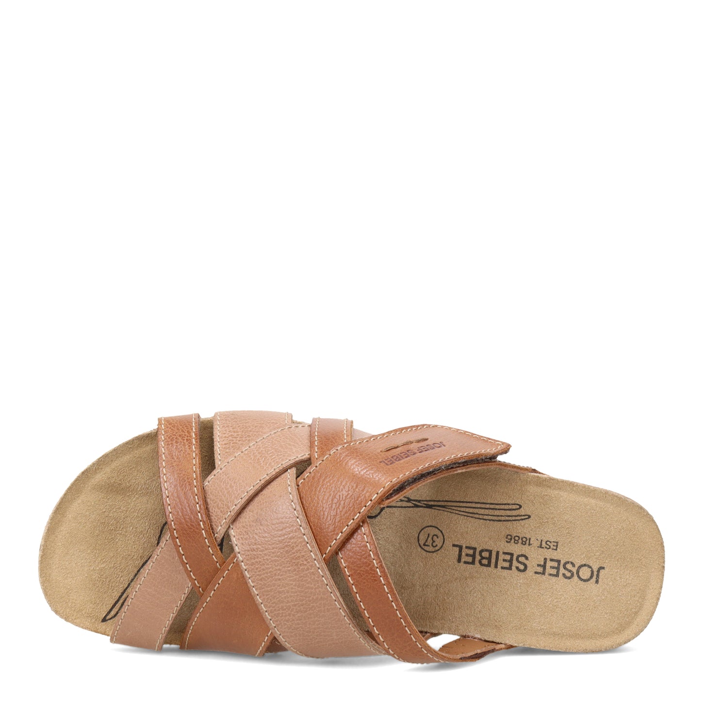 Peltz Shoes  Women's Josef Seibel Tonga 74 Sandal BROWN 78574-128341