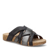 Peltz Shoes  Women's Josef Seibel Tonga 74 Sandal BLACK 78574-129101