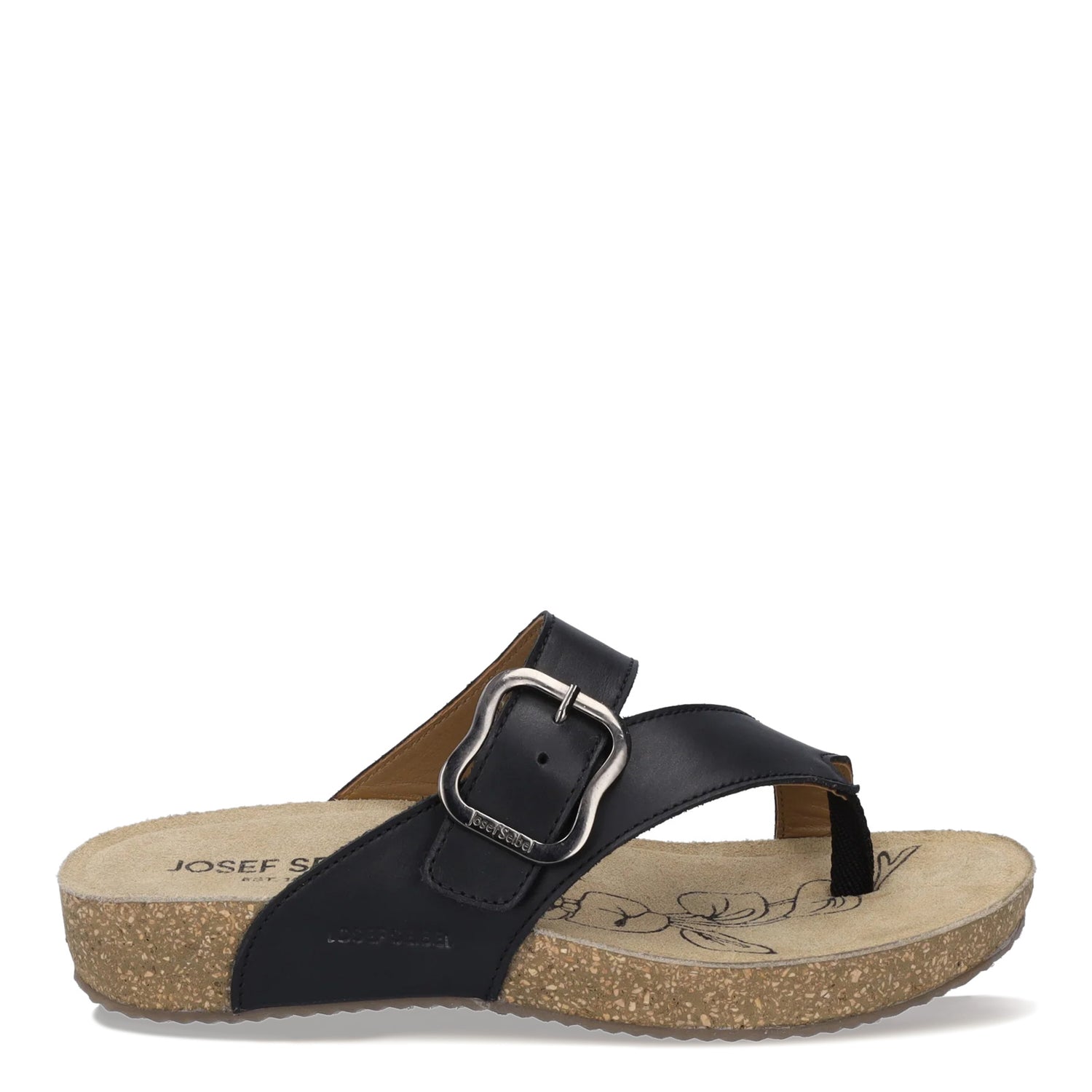 Peltz Shoes  Women's Josef Seibel Tonga 77 Sandal BLACK 78577-815100