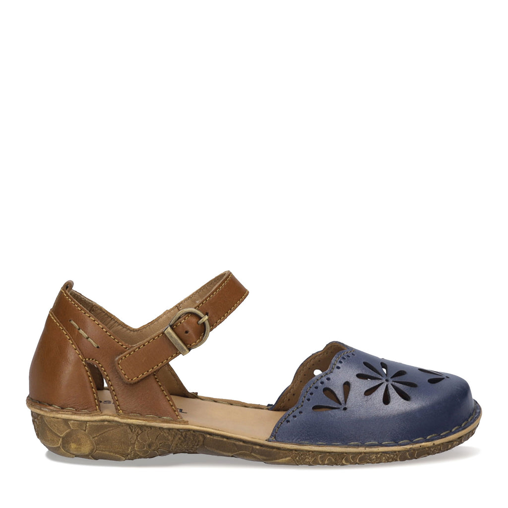 Women's Josef Seibel Rosalie 04 Sandal NAVY TAN 79504-476555