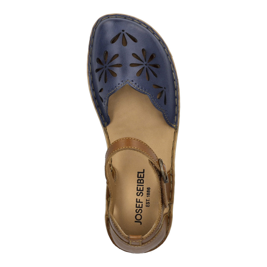 Women's Josef Seibel Rosalie 04 Sandal NAVY TAN 79504-476555