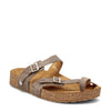 Peltz Shoes  Women's Haflinger Hedda Sandal TAUPE SNAKE 819064-1635