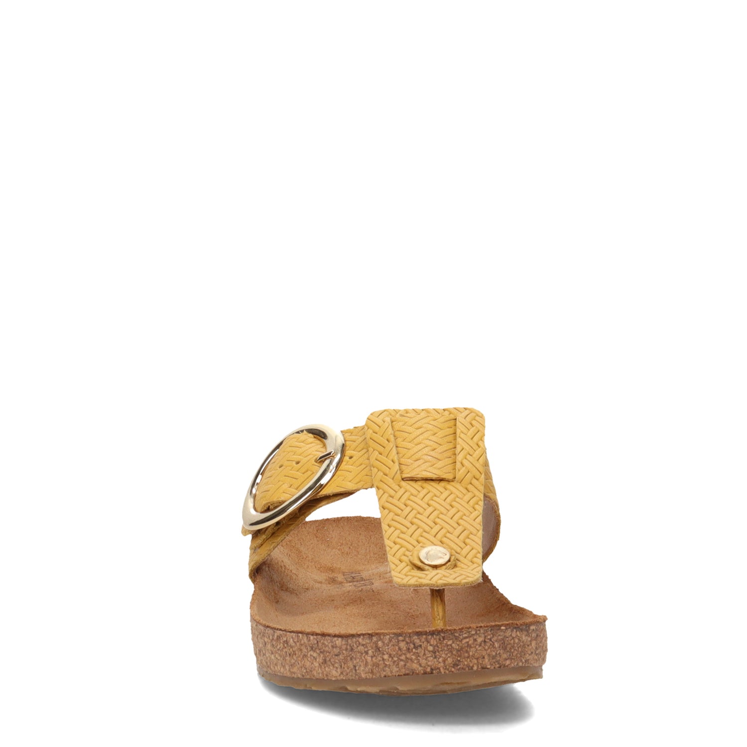 Peltz Shoes  Women's Haflinger Round Buckle Corinna Sandal YELLOW 819075-1671