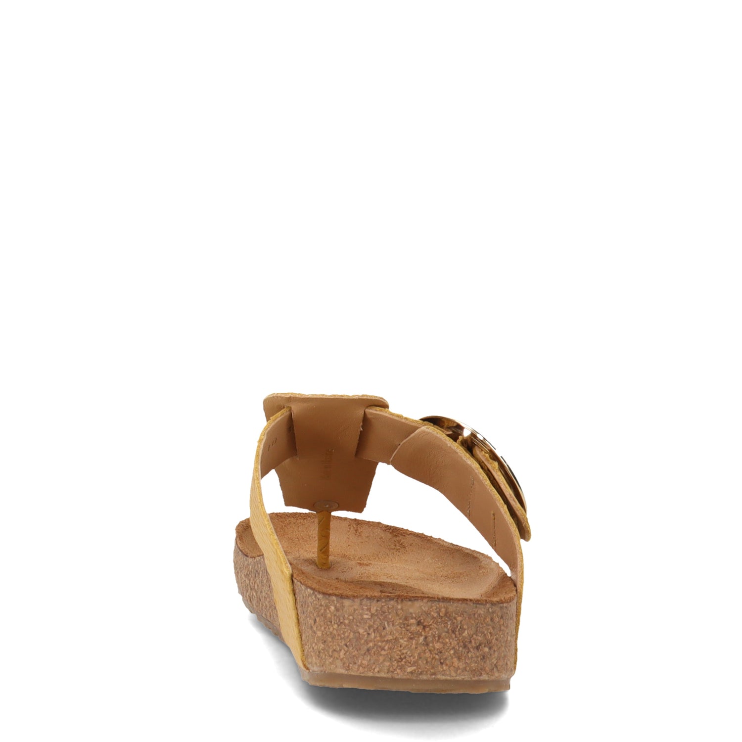 Peltz Shoes  Women's Haflinger Round Buckle Corinna Sandal YELLOW 819075-1671