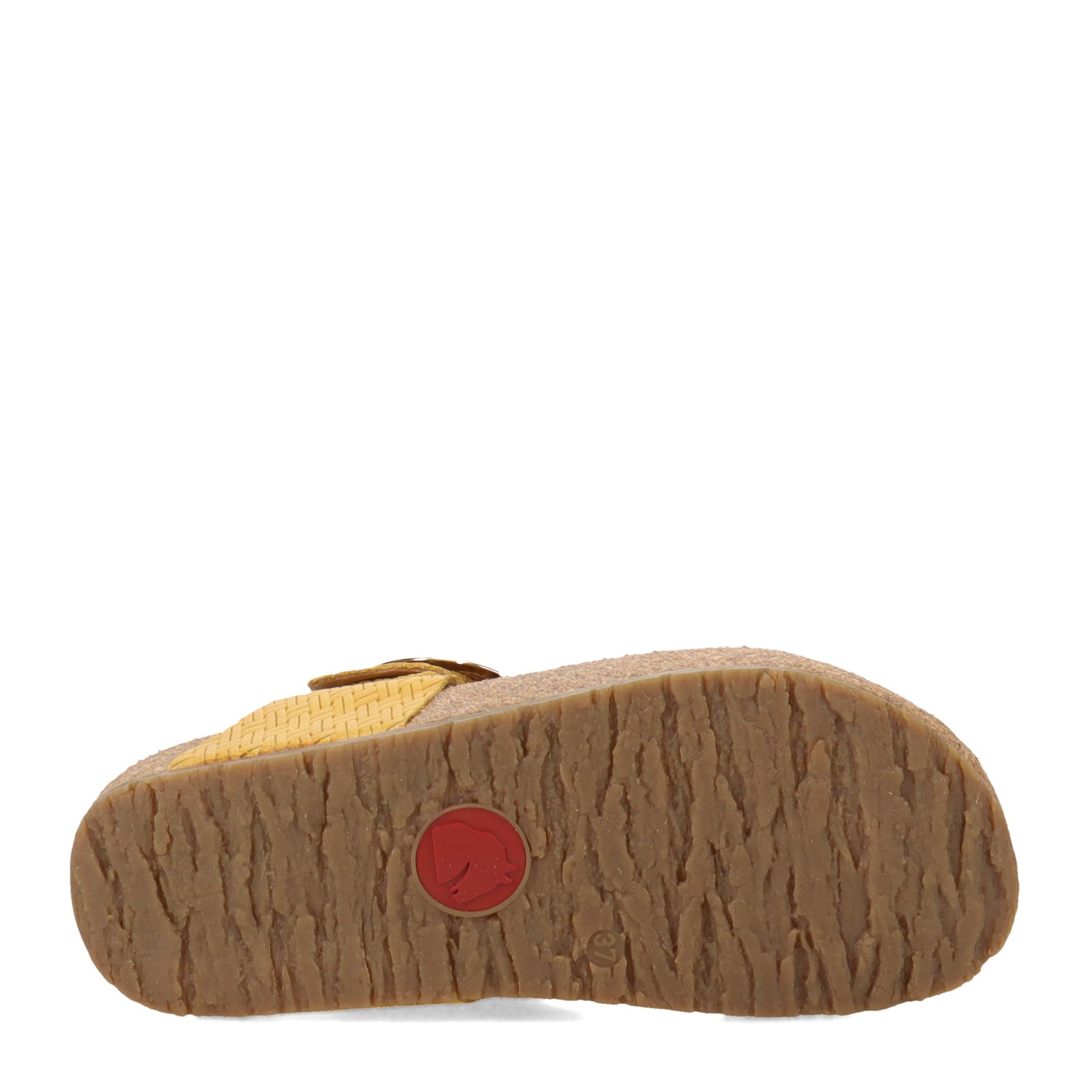 Peltz Shoes  Women's Haflinger Round Buckle Corinna Sandal YELLOW 819075-1671