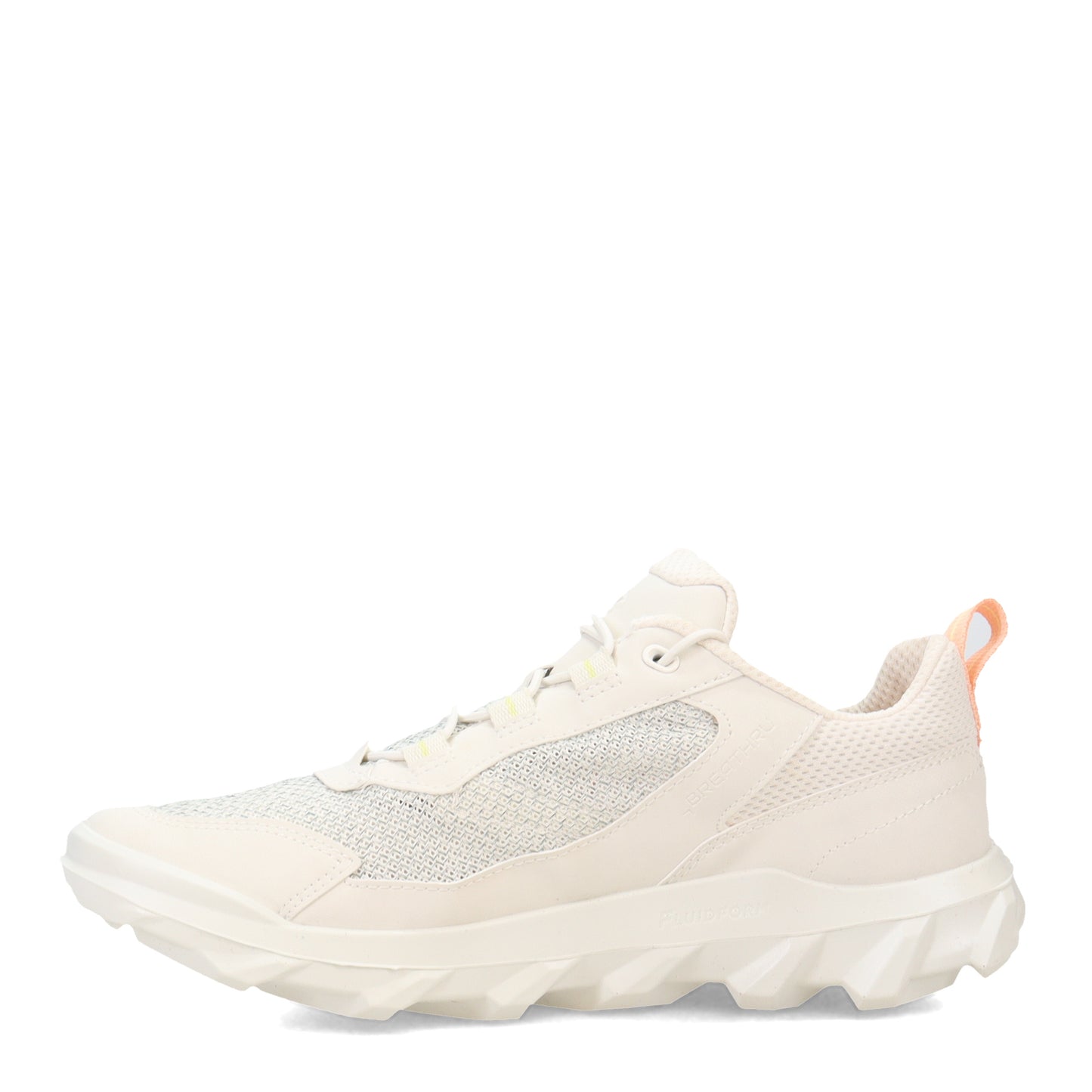Peltz Shoes  Women's Ecco MX Breathru Hiking Shoe White/Concrete 820263-60330