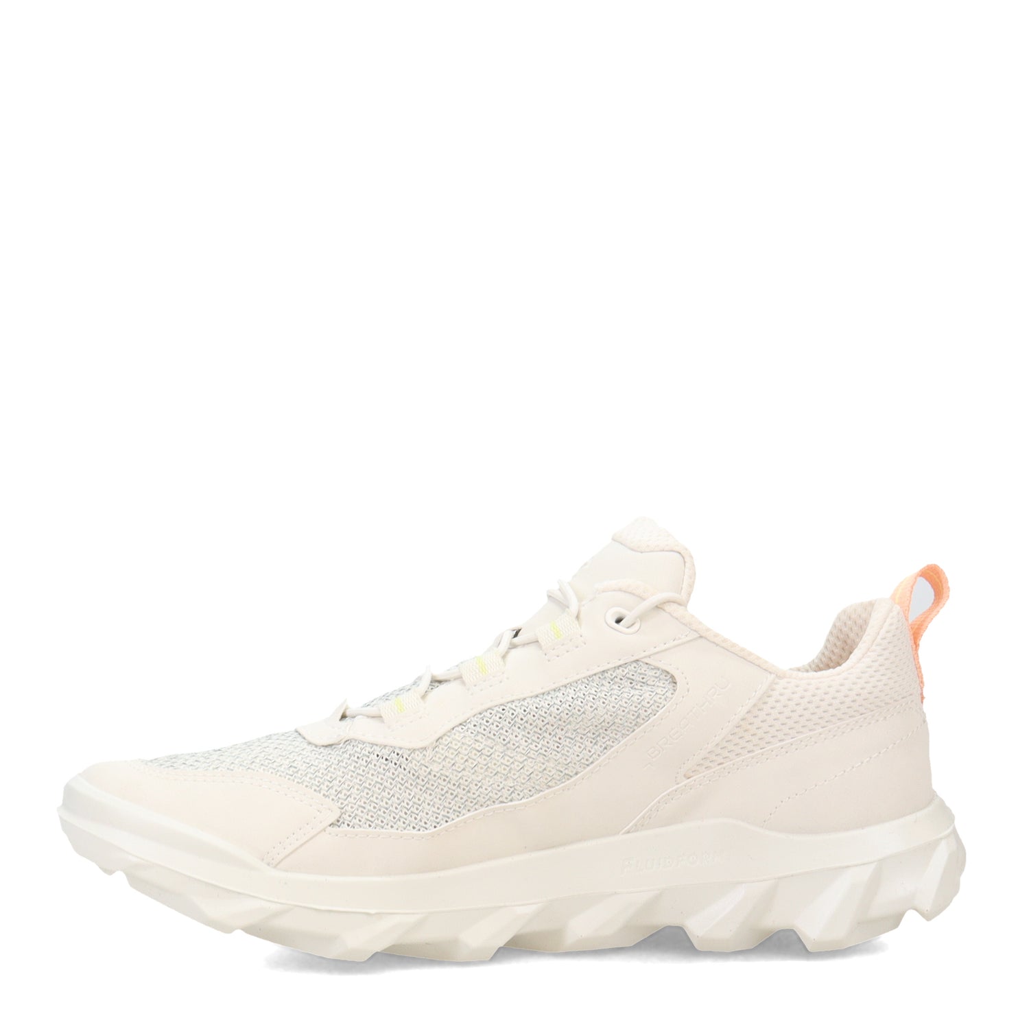 Peltz Shoes  Women's Ecco MX Breathru Hiking Shoe White/Concrete 820263-60330
