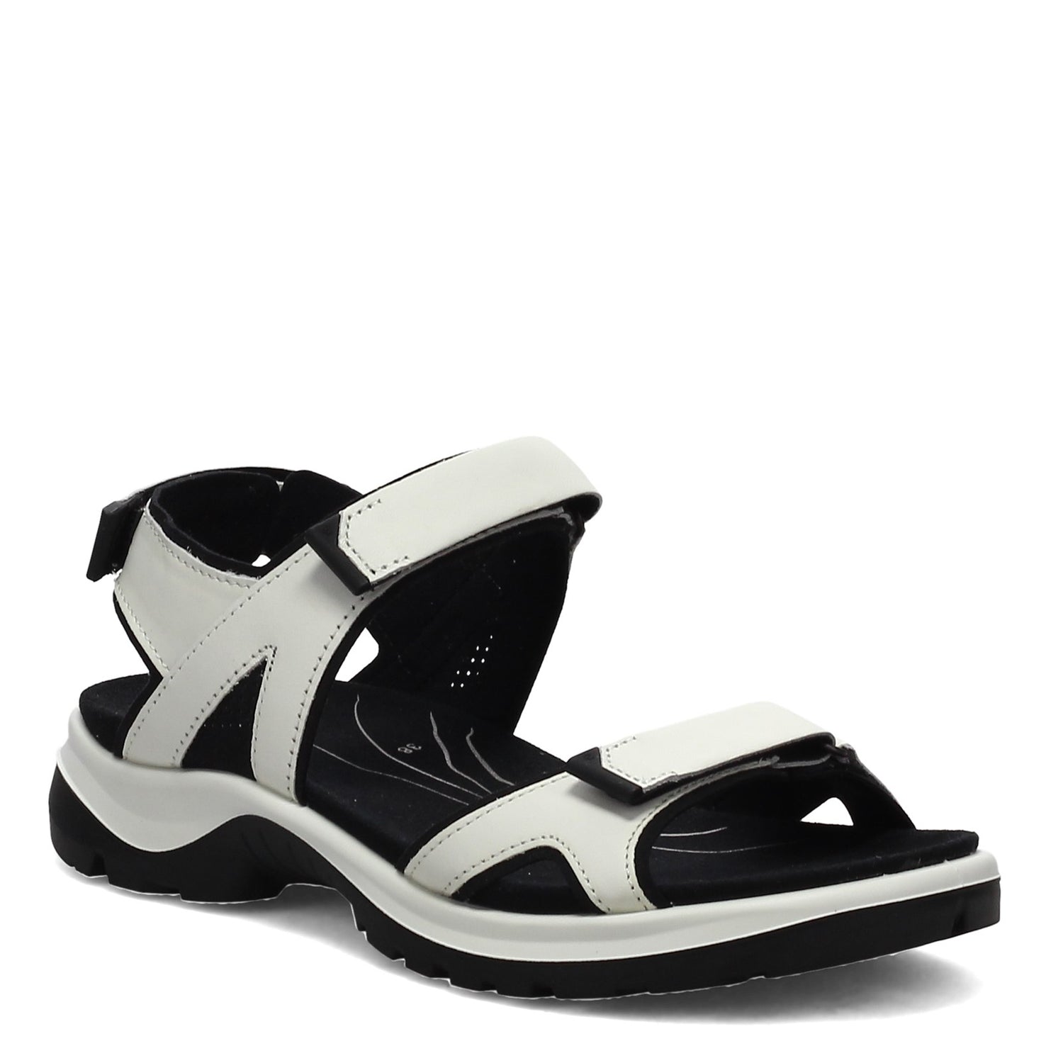 Peltz Shoes  Women's Ecco Yucatan Offroad 2.0 Sandal WHITE 822153-01007