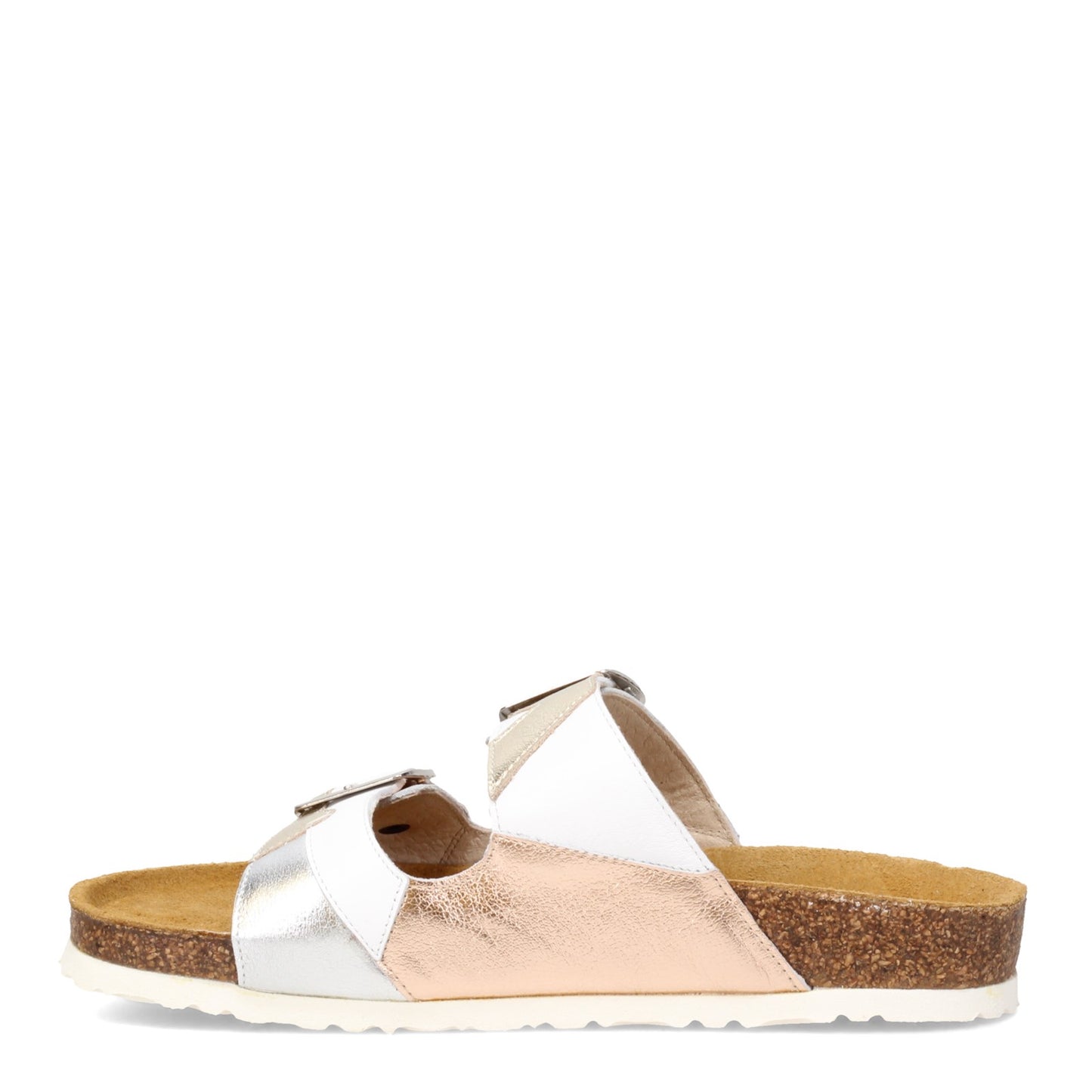Peltz Shoes  Women's Naot San Diego Sandal White GOLD 8252-WEV