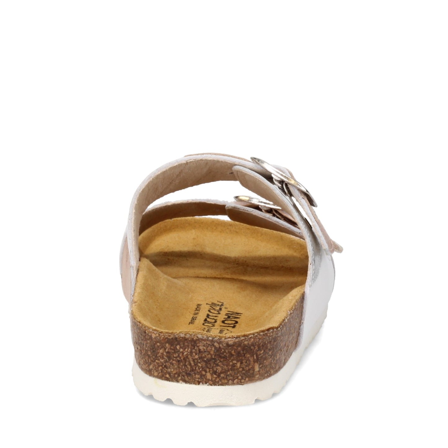 Peltz Shoes  Women's Naot San Diego Sandal White GOLD 8252-WEV