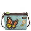 Peltz Shoes  Chala Mini Crossbody Blue 826MB1