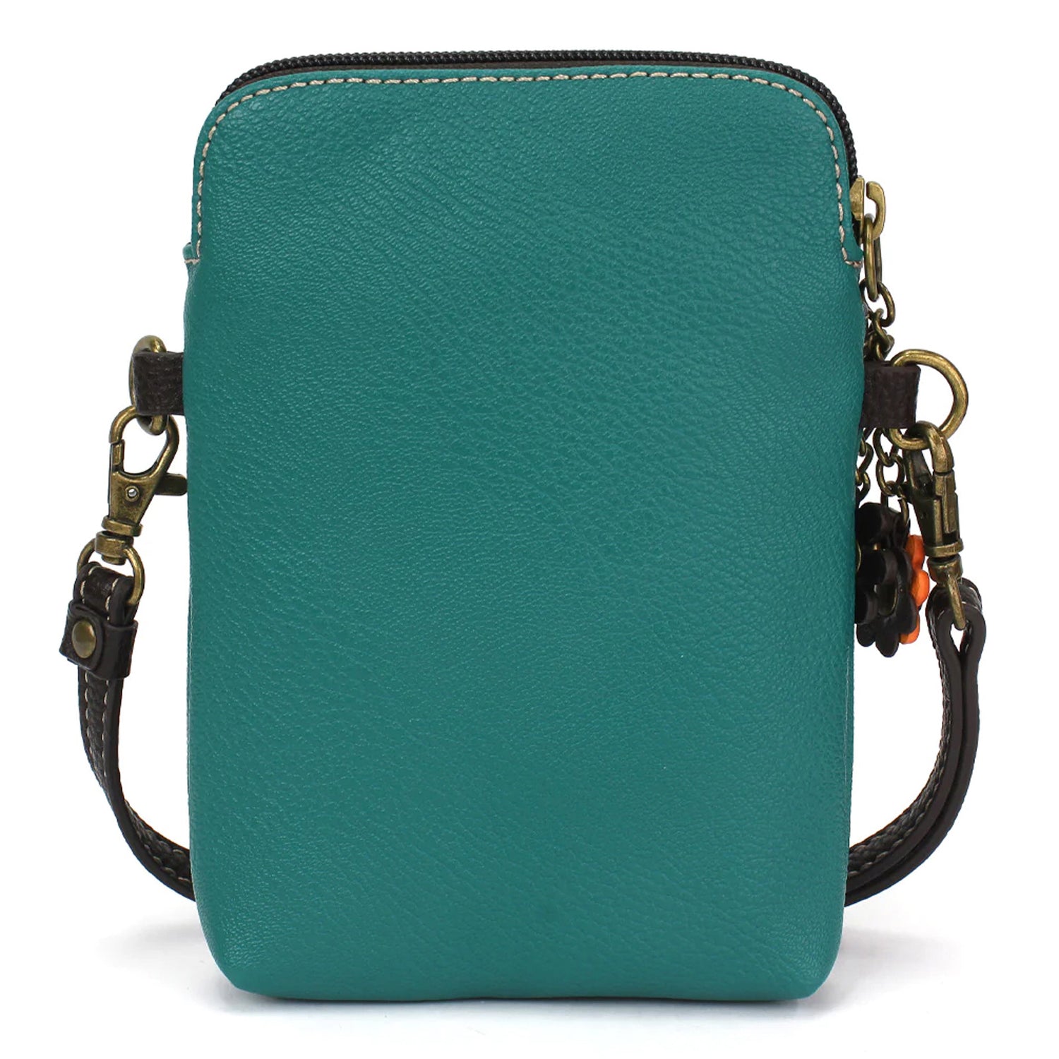 Peltz Shoes  Women's Chala Gnome Cell Phone Crossbody Turquoise Gnome 827GM7