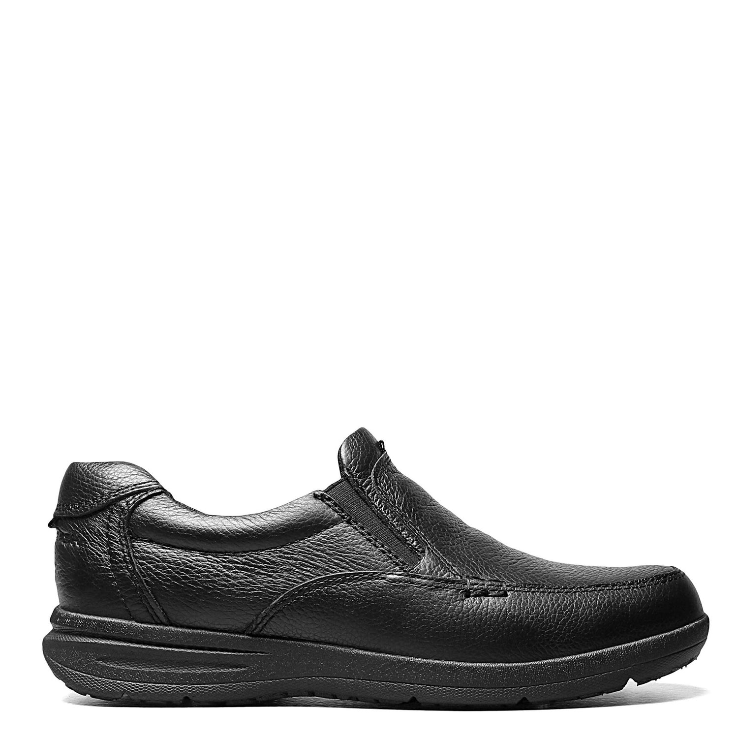 Peltz Shoes  Men's Nunn Bush Cam Moc Toe Slip On BLACK 84696-007