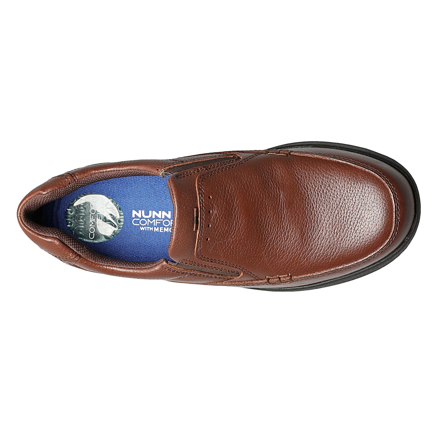 Peltz Shoes  Men's Nunn Bush Cam Moc Toe Slip On COGNAC 84696-222